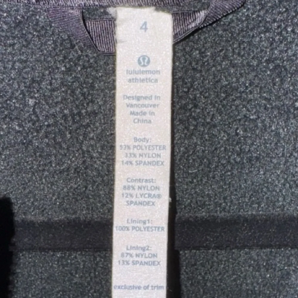 LULULEMON Special Edition Uba Hoodie Reflective Black Fitted Jacket Size 4 - Picture 7 of 12